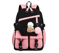 Nesthome Bubu and Dudu Divertido Regalo Unisex Niño Niña Mochilas Muy Adecuado para la Escuela Viajes Mujer Mochila Casual Adolescentes Bolsa Escolar, rosa-1, Einheitsgröße