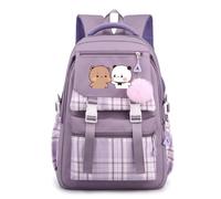 Nesthome Bubu and Dudu I Love You Funny Gift Mochila Escolar Campus Backpack Nylon Impermeable Daypacks Mujer Casual Mochila Adolescente Mochilas Moda Bolsa Escolar, Lila 4, Einheitsgröße