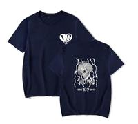 Nesthome Camiseta Juice WRLD 999 Street Casual Camiseta de Manga Corta Camiseta Deportiva Hombre y Mujer XS-3XL, Navy-4, XL