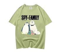 Nesthome Camiseta unisex Anime Spy x Family Anime Anya Forger Impreso Cosplay Manga Corta Yor Forger Verano Camiseta Suelta XS-3XL