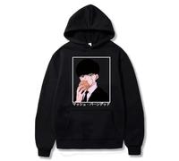 Nesthome Manga Mashle Magia Y Músculos Sudadera con Capucha Manga Larga Streetwear Mujeres Hombres Sudadera Harajuku Anime Ropa Hombres y Mujeres Suéter XXS-4XL, Negro-1., S