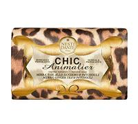 Nesti Dante Chic Animalier Myrrh, Ginger Tea and Patchouli Soap Mydło toaletowe Brązowy Lampart 250g