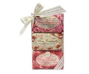 Nesti Dante Florence Italy Rose Soap Gift Set 3x150 g Edición Limitada
