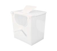 Nesting Box for Birds, Parakeet Finch Breeding House, Spacious Wooden Hatching Box, Versatile Animal Nesting Shelter for Garden Yard Patio Balcony, 13.5x10.5x13cm White