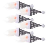 NESTINGHO 1juego Fundas para Botellas de Vino con Diseño de Muñeco Navideño Decorativo Ligero y Colorido para Botellas de Champán para Regalos y Ambientar Fiestas de Navidad