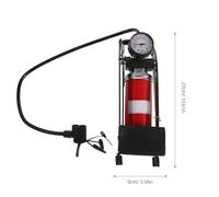 NESTINGHO 1pieza Bomba de Inflado de Pedal Multifunción para Coche y Bicicleta Inflador Neumático Portátil con Manómetro Inflador para Ruedas de Coche Motos y Balones Diseño Antideslizante
