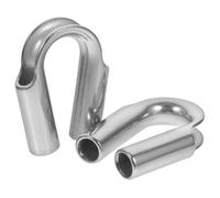 NESTINGHO 2 Piezas Dedal de Acero Inoxidable M10 con Estructura Triangular, Resistente y Conexión Segura para Guardacabos de Cuerda y Cable Industrial
