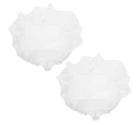 NESTINGHO 2 Piezas Gorro de Cocina Reutilizable, Gorro de Chef para Adultos, Polialgodón, Blanco, para Cocina y Uso Médico, para Personal de Restauración y Chefs