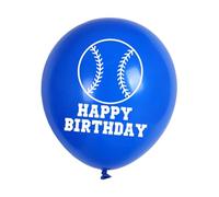 NESTINGHO 24piezas Unidades Globos de Látex con Diseño Béisbol Decoración Fiesta Temática Colores Surtidos Kit Seguro y Duradero para Cumpleaños y Eventos Deportivos Color Color Aleatorio
