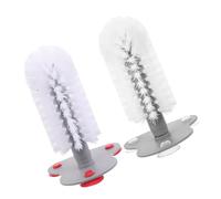 NESTINGHO 2piezas Cepillo para Tortugas Acuáticas con Ventosa Fuerte Doble Cabezal para Limpieza Eficaz de Caparazón y Abdomen Acuarios y Terrarios de Unidades con Cerdas Resistentes