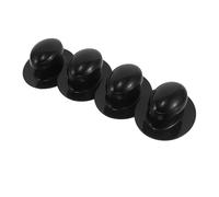 NESTINGHO 4 Mangos Redondos para Almohadillas Aplicadoras de Cera, Mango de Plástico Ergonómico para Pulido y Abrillantado de Automóviles, Herramienta de Detalle para Limpieza y