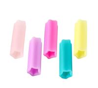 NESTINGHO 5 Piezas Cubiertas de Silicona para Alicates y Tijeras de Cutículas, Protector para Pinzas, Uso Profesional y Personal en Cuidado de Uñas Color Aleatorio
