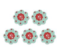 NESTINGHO 50 Botones de Madera 20x19mm para Coser y Manualidades Diseño de Doble Agujero Colorida Color Aleatorio Varios estilos para Proyectos de Costura y Varios estilos