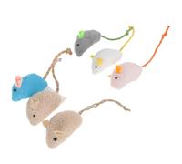 NESTINGHO 6 Piezas Juguete de Peluche para Gatos en Forma de Hierba Gatera | Resistente a Mordidas y Arañazos, Felpa Suave, Decoración Mini Color Aleatorio