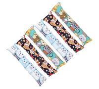 NESTINGHO 6 Piezas Juguete para Gatos de Interior Hierba Gatera, Almohada Masticable de Felpa Suave Que Atrae y Limpia los Dientes, Diseño Adorable y Resistente