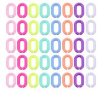 NESTINGHO 800piezas Anillos de Enlace Ovalados de Acrílico Conectores Abiertos Desmontables para Correa de Bolso Llavero y Cadena DIY Superficie Lisa y Resistente Uso Manualidades