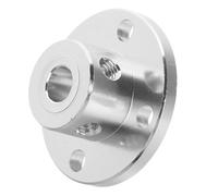 NESTINGHO Acoplamiento de Eje de Brida, Acoplamiento de Eje de Brida Rígida de Aleación de Aluminio Plata, Alta Precisión y Resistencia al Desgaste para Motor Rc y Proyectos de Bricolaje