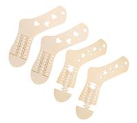 NESTINGHO Bloqueadores de Calcetines de Madera Rebabas para Tejer 2 Pares Superficie Suave Molde Adecuado para DIY y Manualidades de Punto