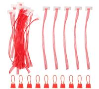 NESTINGHO Bolsa de Redes de Nylon Roja para Frutas y Frutos Secos, Resistente al Desgarro y Reutilizable, Pack de 100 Unidades Adecuado para Almacenamiento y Transporte