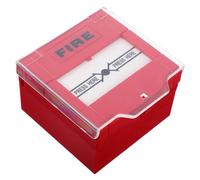 NESTINGHO Botón de Alarma de Incendio Manual Reseteable Interruptor de Llamada de Emergencia para Seguridad Empresarial Activación Rápida y Fácil Instalación Pulsador Fuego Rojo para