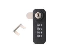 NESTINGHO Cerradura Mecánica de Combinación de 4 Dígitos Antirrobo y Resistente para Gabinete de Acero Vertical Adecuado para Armarios y Taquillas de Oficina