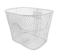 NESTINGHO Cesta Delantera para Bicicleta Metálica de Hierro Estructura de Malla, Diseño Retro y Ligera para Manillar, Instalación Rápida Adecuado para Escuela y Compras