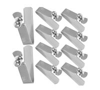 NESTINGHO Clips de Resorte en Forma de V 20 Piezas para Fijación Rápida de Tubos, Botón Pulsador, para Reparación de Paraguas y Accesorios de Camping