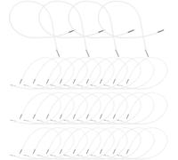 NESTINGHO Cordón Elástico Redondo Hebillas Metálicas, 30 Piezas de 2 MM de Grosor para Mascarillas, Sombreros y Etiquetas Colgantes