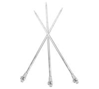 NESTINGHO Estacas de Puesta a Tierra Metálicas 3 Piezas para Uso en Antenas y Generadores, Varillas Galvanizadas para Conexión Segura en Exteriores