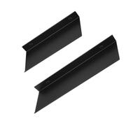 NESTINGHO Estante de Pared Negro de Aluminio Espacial para Almacenaje de Maquillaje Diseño Curvo y Cubiertas para Tornillos, Adecuado para Baño y Cocina