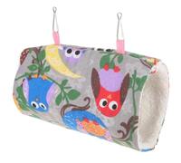 NESTINGHO Hamaca Túnel para Conejillos de Indias y Hámsteres, Cama Cómoda de Felpa para Jaula, Juguete y Escondite para Mascotas en Jaula o Suelo