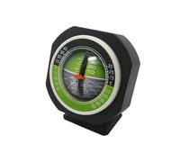 NESTINGHO Inclinómetro Luz LED Incorporada LED para Coche Medidor de Pendiente del Vehículo y Rotación Libre y Material Abs Negro para Uso en Conducción Nocturna