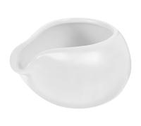 NESTINGHO Jarra de Leche Cerámica Pequeña Blanca Boquilla Redonda, Dispensador para Café y Salsa, Adecuado para Servir Leche, Café y Almíbar en Hogar y Restaurante, Práctica y Fácil