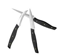 NESTINGHO Juego de 3 Cuchillos para Tallado de Frutas y Verduras, Acero Inoxidable, Mango Ergonómico, Cortadores de Tallado Profesionales para Cocina y Repostería, Herramienta para Tallar