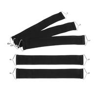 NESTINGHO Juego de 5 Correas Negras de Nylon para Reposapiés, Refuerzo Resistente para Sillas Plegables y Reclinables, Adecuado para Actividades al Aire Libre y Pesca