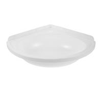 NESTINGHO Lavabo de Pared Pequeño Triangular de Plástico, Fregadero Ligero Instalación Sencilla, para Baños Pequeños y Rincones de Balcones