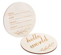 NESTINGHO Letreros de Madera Minimalistas 2piezas para Recién Nacido Nombre Personalizado para y Anuncio de Nacimiento Obsequio para Nuevos Padres