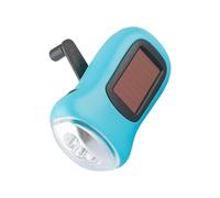 NESTINGHO Linterna Portátil LED Solar Manivela, Batería Recargable 3.6v/40Mah, ABS Resistente, Adecuado para Senderismo y Situaciones de Emergencia, Pack de 3 Unidades Color Aleatorio