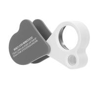 NESTINGHO Lupa de Bolsillo Plegable Lupa Portátil para Joyería Doble Lente 30x y 50x para Piedras para Gemas y Coleccionismo