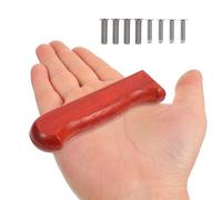 NESTINGHO Mango de Repuesto para Cuchillo de Cocina Pequeño de Madera de Palo Rojo sin Agujero, Empuñadura Ergonómica Antideslizante para Cortadores Domésticos, Accesorio Práctico