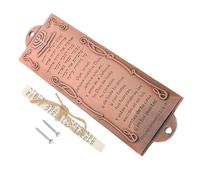 NESTINGHO Mezuzá Judía Pergamino Protector de Metal para Puerta, Decoración Religiosa de Herencia Hispana para Hogar