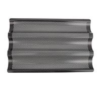 NESTINGHO Molde para Hornear Pan Francés, Molde para Baguette de 3 Ranuras, Plata, Acero Inoxidable, Antiadherente, Resistente a Ácidos y Álcalis, para Pan Casero y Panadería