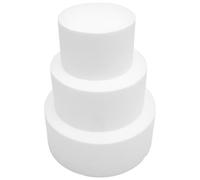 NESTINGHO Molde Redondo para Pastel de Espuma 3 Unidades Tamaños Variados para Manualidades y Práctica de Pastelería en Eventos