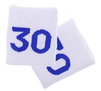 NESTINGHO Muñequeras Elásticas Blanco Absorbente de Poliéster Protector de Muñeca Deportivo Práctico Fina Elaboración, 1 Par para Baloncesto y Fitness
