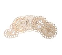 NESTINGHO Organizador de Hilos de Bordar Madera Beige 5piezas Tablero de Bobinado Creativo Fácil de Usar para Almacenamiento y Organización de Hilos de Costura