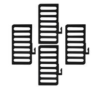 NESTINGHO Organizador de Zapatos para Armario 4 Piezas Bisagras Abatibles, Divisores Antivuelco para Estantes y Zapateros, Accesorios de Repuesto para Almacenamiento en Hogar