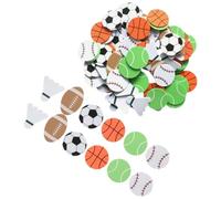 NESTINGHO Pegatinas Eva de Fútbol y Tenis para Decoración de Fiestas Infantiles, 90 Piezas Autoadhesivas Fáciles de Limpiar sin Dejar Rastro, Ideales para Manualidades y Varios estilos
