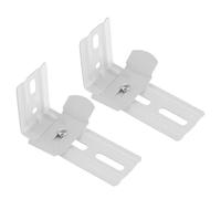 NESTINGHO Soportes de Repuesto para Persianas Verticales Fijación en Hierro Blanco, Soporte en L Fijación y Material Resistente, Paquete de 2 Unidades para Instalación Sencilla