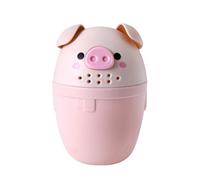 NESTINGHO Taza de Champú Forma de Cerdo para Baño de Ñiño, Cuchara de Agua para Cocina y Jardín, Accesorio Multiusos para Baño Infantil, Color Rosa Coral