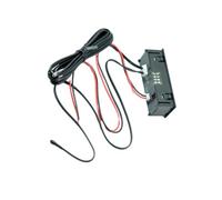 NESTINGHO Termómetro Digital para Automóvil con Reloj y Adhesivo, Pantalla LED de Alta Precisión, Material Plástico Verde, Adecuado para Interiores y Refrigeradores